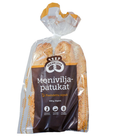 Pekan Leipä Sipuli-Moniviljapatukka 3kpl 450g
