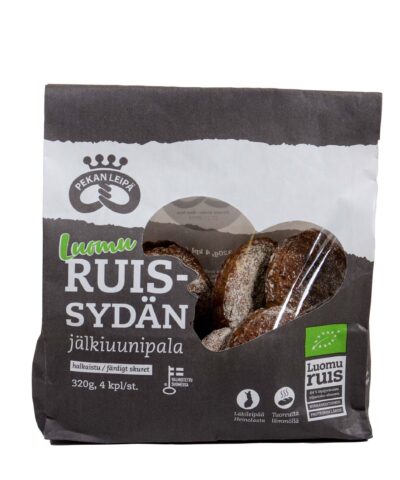 Pekan Leipä Luomu Ruissydän jälkiuunipala 4kpl 320g