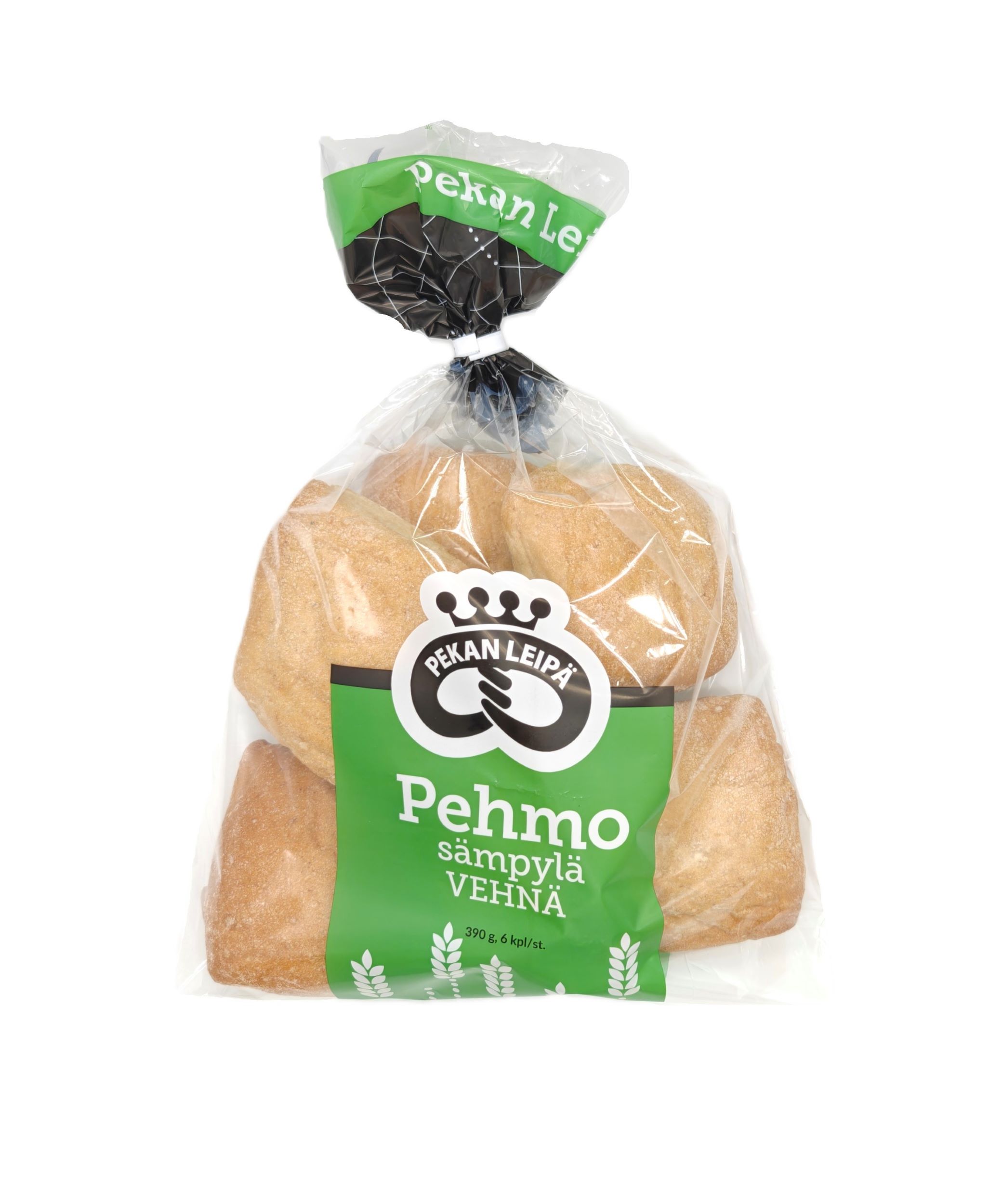 Pekan Leipä Pehmosämpylä vehnä 6kpl 390g